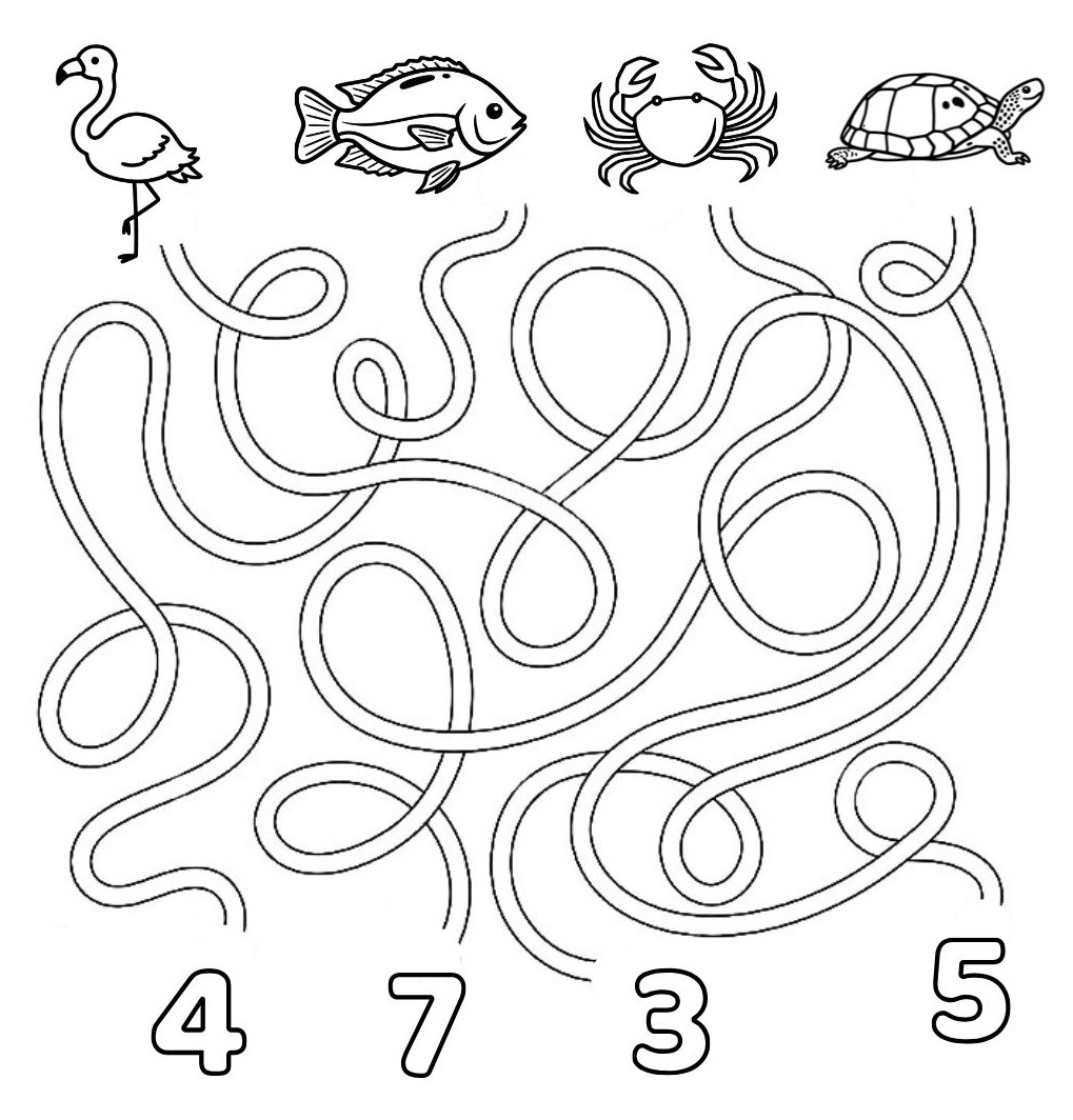 animals maze