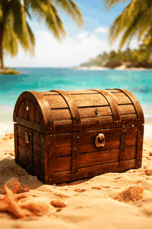 treasure chest opening